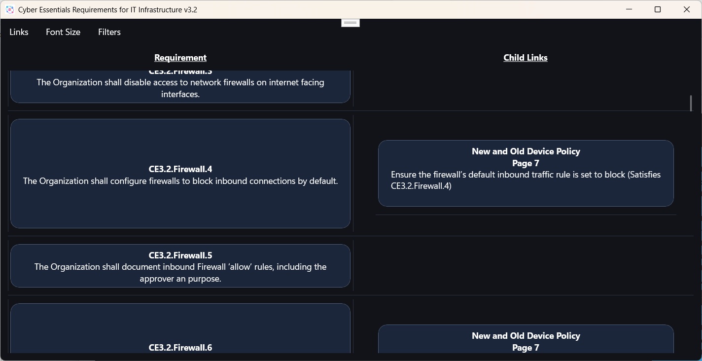 TraceabilityLite traceability window